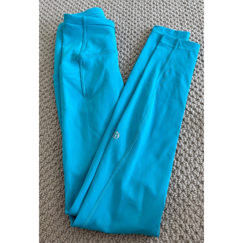 Lululemon Leggings Swift Speed High Rise 28" 0 Turquoise